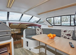 Interior image of boat